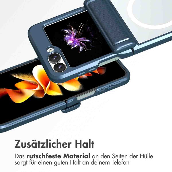 imoshion Rugged Back Cover mit MagSafe Samsung Galaxy Z Flip 6 - Dunkelblau
