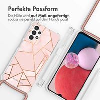 imoshion Design Hülle mit Band für das Samsung Galaxy A13 (4G) - Pink Graphic