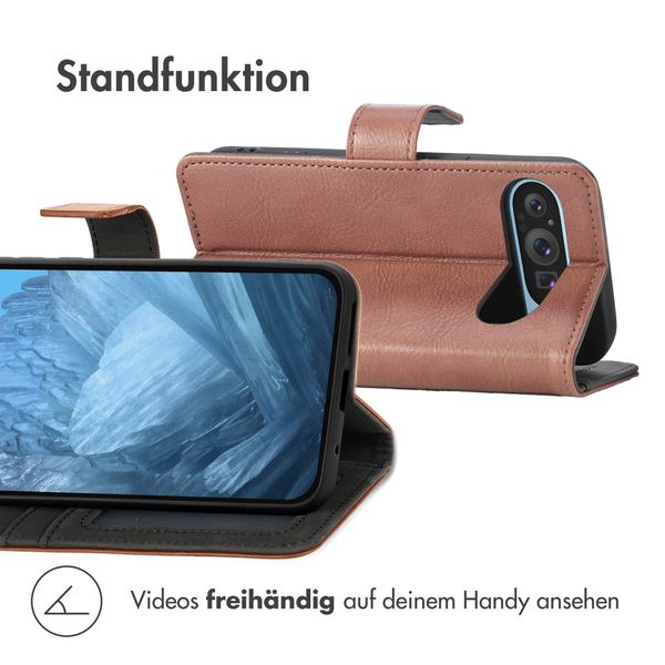 imoshion Luxuriöse Klapphülle Google Pixel 9 / 9 Pro - Braun