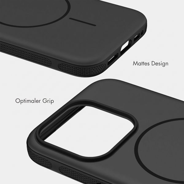 imoshion Color Backcover mit Thin MagSafe Ring Apple iPhone 15 Pro - Schwarz