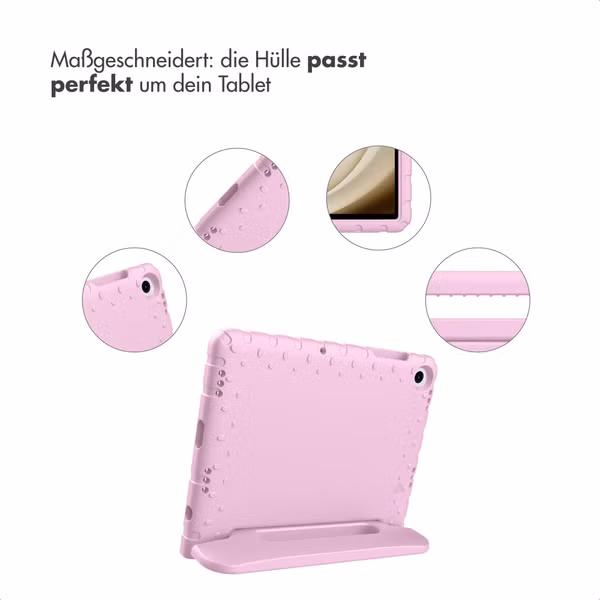 imoshion Schutzhülle mit Handgriff kindersicher Samsung Galaxy Tab A11 Plus / A9 Plus - Hellrosa
