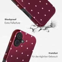 Selencia Vivid Rückabdeckung mit MagSafe Apple iPhone 17 - Happy Dots Burgundy
