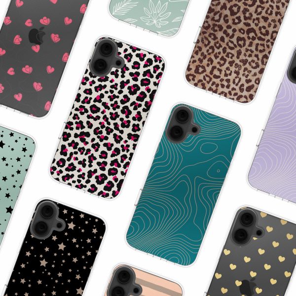 imoshion Design Hülle iPhone 16 - Leopard Pink