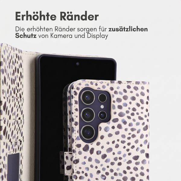 imoshion Design Klapphülle Samsung Galaxy S25 Ultra - Black And White Dots