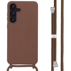 imoshion SilikonHülle mit Band Samsung Galaxy S25 FE - Braun