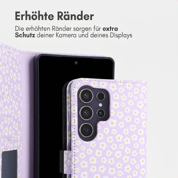 imoshion Design Klapphülle Samsung Galaxy S25 Ultra - White Daisy