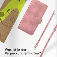 imoshion Klapphülle mit Kordel für das Samsung Galaxy S25 Plus - Rosa