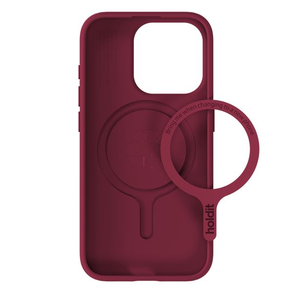 Holdit Soft MagSafe Case Apple iPhone 15 Pro - Red Velvet
