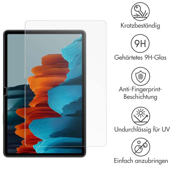 imoshion Displayschutz aus gehäretem Glas für das Samsung Galaxy Tab S10 Plus / Tab S9 FE Plus / S9 Plus / S8 Plus / S7 Plus / Tab S7 FE 5G - Transparant