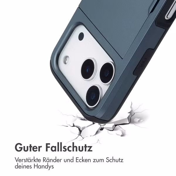 imoshion Backcover mit Kartenfach Apple iPhone 17 Pro - Dunkelblau