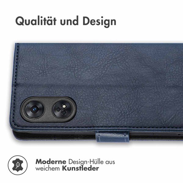 imoshion Luxuriöse Klapphülle Oppo Reno 8 T (4G) - Dunkelblau