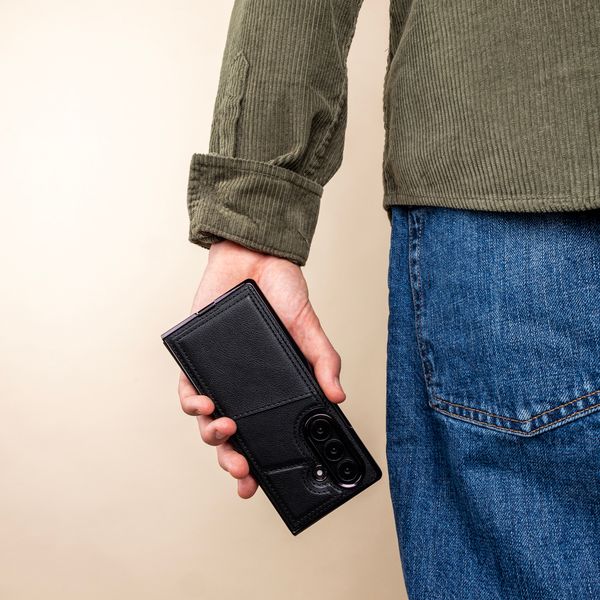 imoshion Kunstleder MagSafe Backcover mit Kartenfach Samsung Galaxy Z Fold 8 Ultra - Schwarz