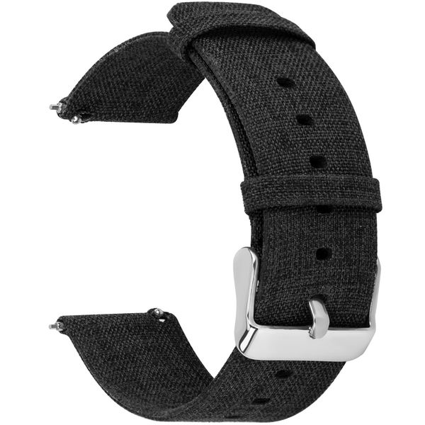 imoshion Nylon-Armband für die Fitbit Versa 2 / Versa Lite - Schwarz