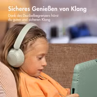 imoshion Kinderkopfhörer mit AUX-Kabel - Dezibelbegrenzer - Mint Green
