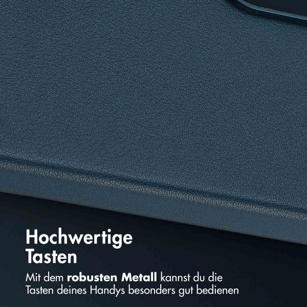 Accezz MagSafe Leather Backcover Samsung Galaxy A36 / A56 - Nightfall Blue