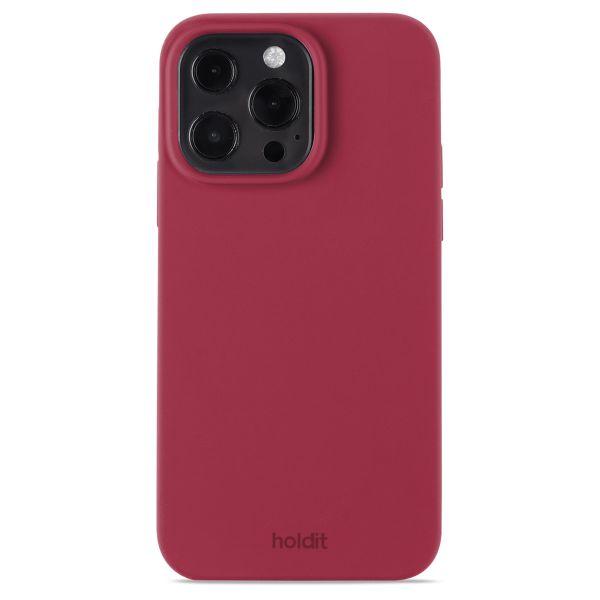 Holdit Silicone Case für das iPhone 13 Pro - Red Velvet