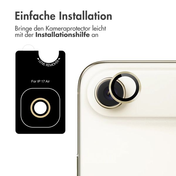 imoshion 2er Pack Kameraobjektivschutz für das Apple iPhone Air - Hellgold