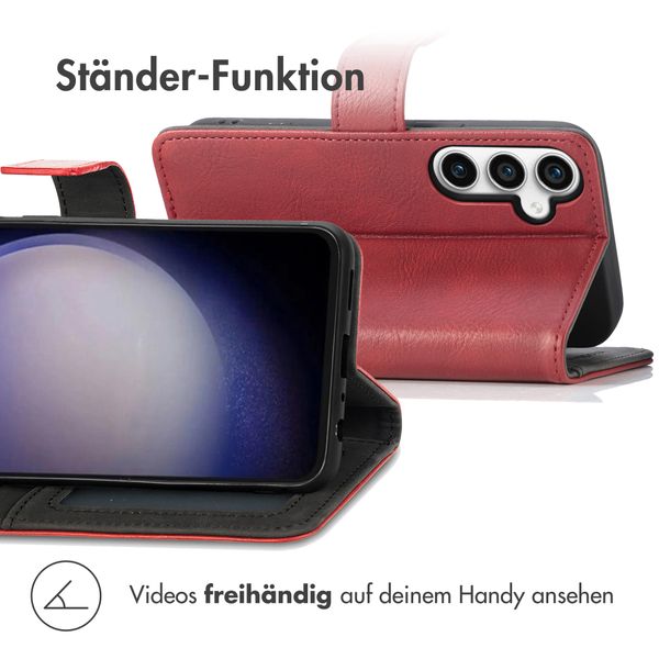 imoshion Luxuriöse Klapphülle Samsung Galaxy S23 FE - Rot