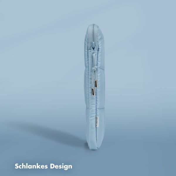 Selencia Puffy Laptop Hülle 15-16 Zoll - Laptop Sleeve - Slate Blue