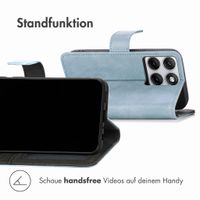 imoshion Luxuriöse Klapphülle Motorola Edge 70 Fusion - Hellblau