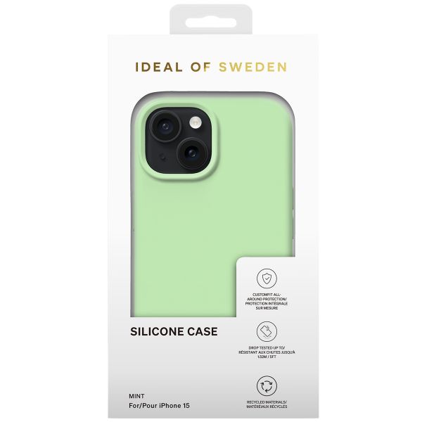 iDeal of Sweden Silikon Case für das iPhone 15 - Mint