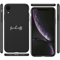 imoshion Design Hülle iPhone Xr - Fuck Off - Schwarz