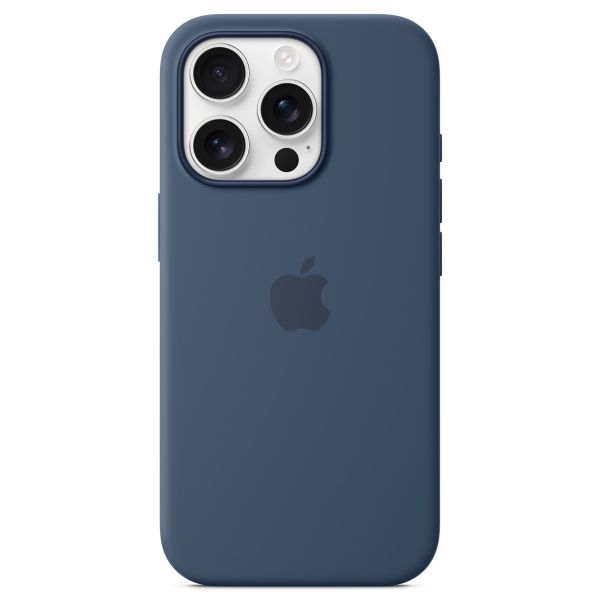 Apple Silikon-Case MagSafe für das iPhone 16 Pro - Denim