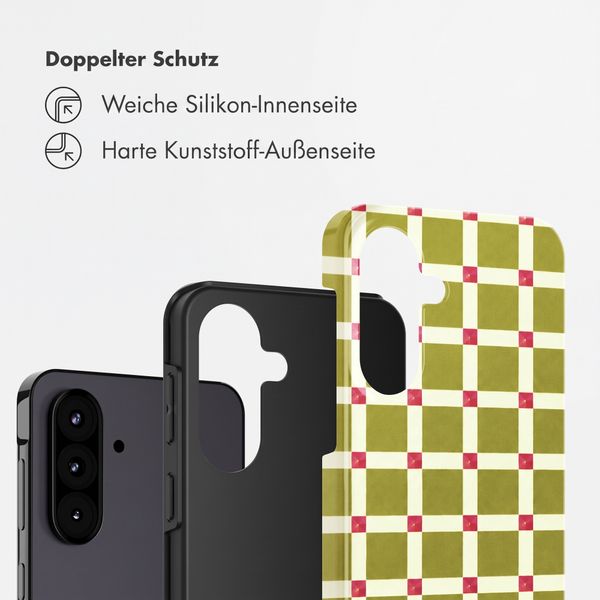 Selencia Vivid Back Cover Samsung Galaxy A57 (5G) - Check This Olive