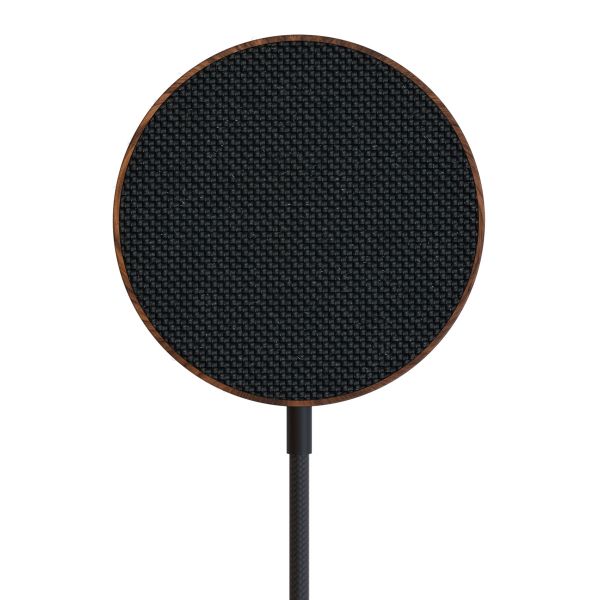 Woodcessories MagPad kabelloses Ladegerät - Geeignet für MagSafe und Qi2 - Walnussholz