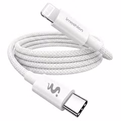 imoshion Braided USB-C-zu-Lightning-Kabel 30 W - 1 Meter - Weiß