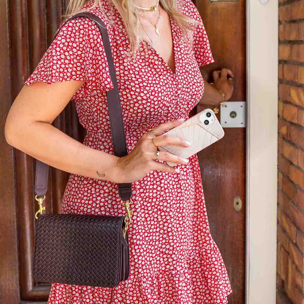 Selencia Aurora Fashion Back Case Samsung Galaxy A33 - Earth Leaf Beige