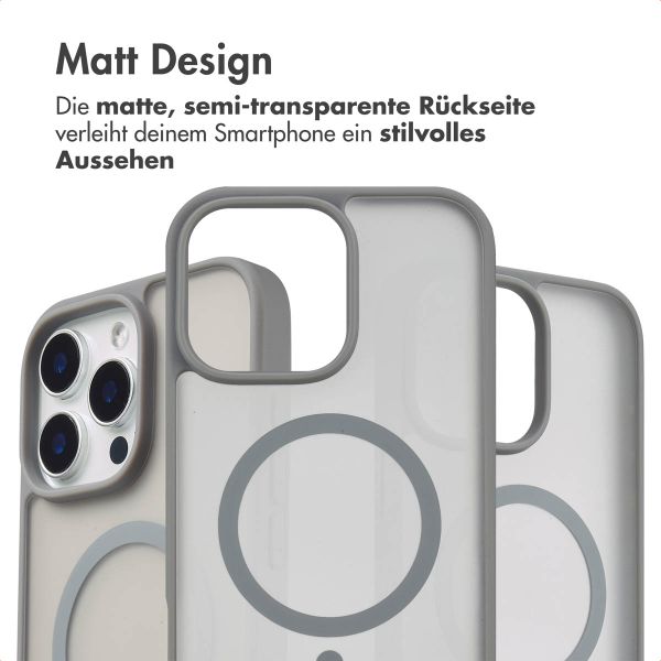 imoshion Color Guard Back Cover mit MagSafe Apple iPhone 16 Pro Max - Grau