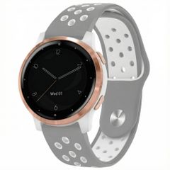 imoshion Silikon-Sportarmband -   Universelle 18 mm Anschluss - Grey & White