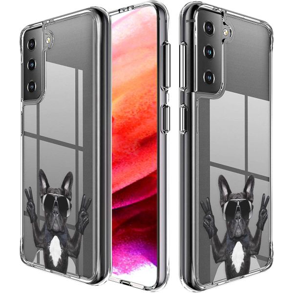 imoshion Design Hülle für das Samsung Galaxy S21 FE - Cool Bulldog