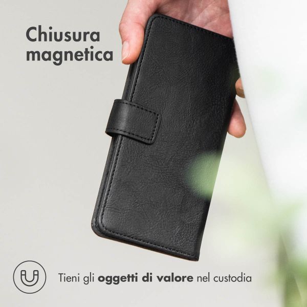 imoshion Luxuriöse Klapphülle Samsung Galaxy A22 (5G) - Schwarz