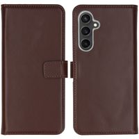 Selencia Echtleder Klapphülle Samsung Galaxy S23 FE - Braun