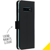 Accezz Wallet TPU Klapphülle Schwarz für das Samsung Galaxy S10 Plus