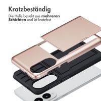 imoshion Backcover mit Kartenfach Samsung Galaxy S25 Edge - Rosé gold