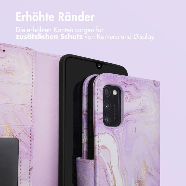 imoshion Design Klapphülle Samsung Galaxy A41 - Purple Marble