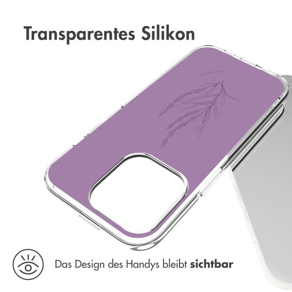imoshion Design Hülle iPhone 14 Pro - Floral Purple