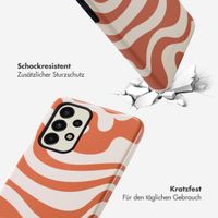 Selencia Vivid Tough Back Cover für das Samsung Galaxy A33 - Dream Swirl Orange