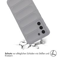 imoshion EasyGrip Back Cover für das Samsung Galaxy S21 FE - Grau