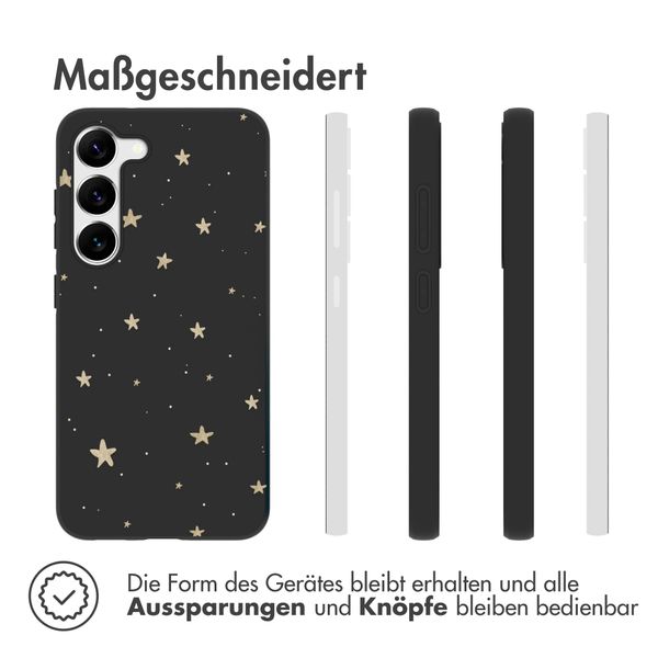 imoshion Design Hülle für das Samsung Galaxy S23 Plus - Sterne / Schwarz