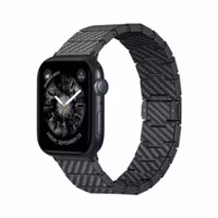 Pitaka Carbonfaser Armband für Apple Watch | 44/45/46/49 mm - Modern Carbon Black