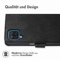 imoshion Luxuriöse Klapphülle Samsung Galaxy A12 - Schwarz