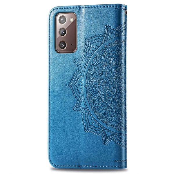Mandala Klapphülle Samsung Galaxy Note 20 - Türkis