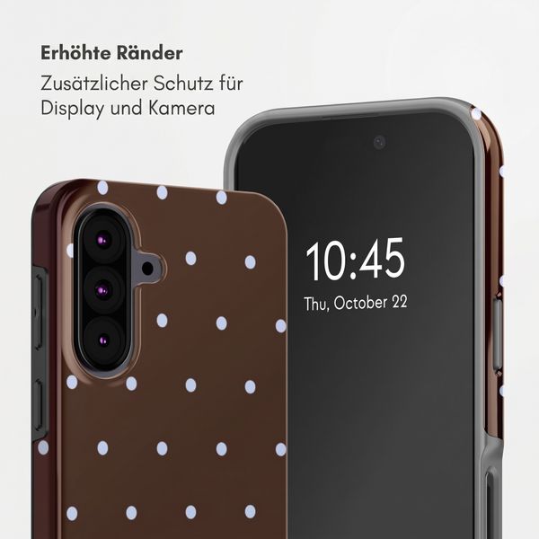 Selencia Vivid Back Cover Samsung Galaxy A37 (5G) - Happy Dots Chocolate