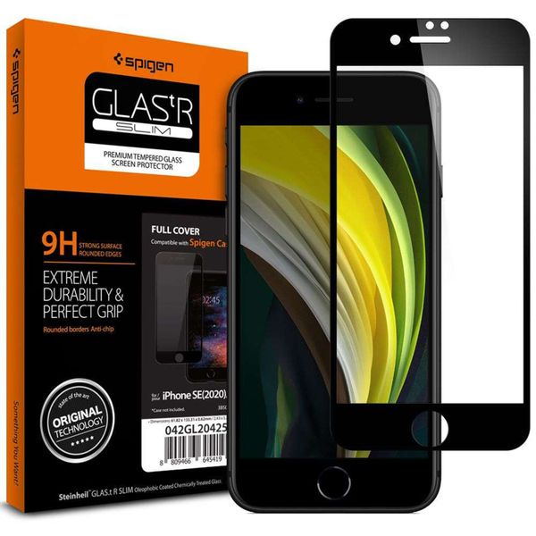 Spigen GLAStR Tempered Displayschutzfolie iPhone SE (2022 / 2020) / 8 / 7