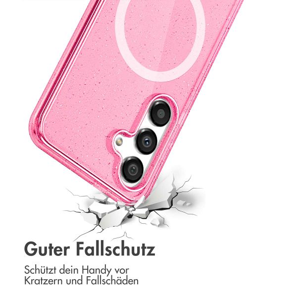 imoshion Sparkle Back Cover mit MagSafe für das Samsung Galaxy S24 - Glitzer Rosa