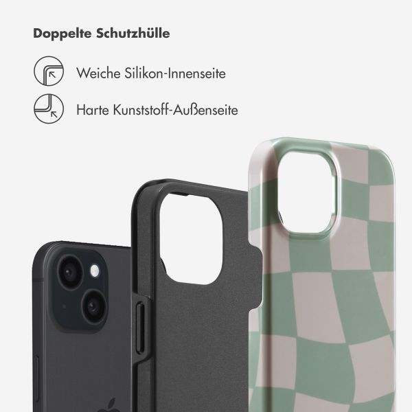 Selencia Vivid Back Cover Apple iPhone 15 - Groovy Sage Green